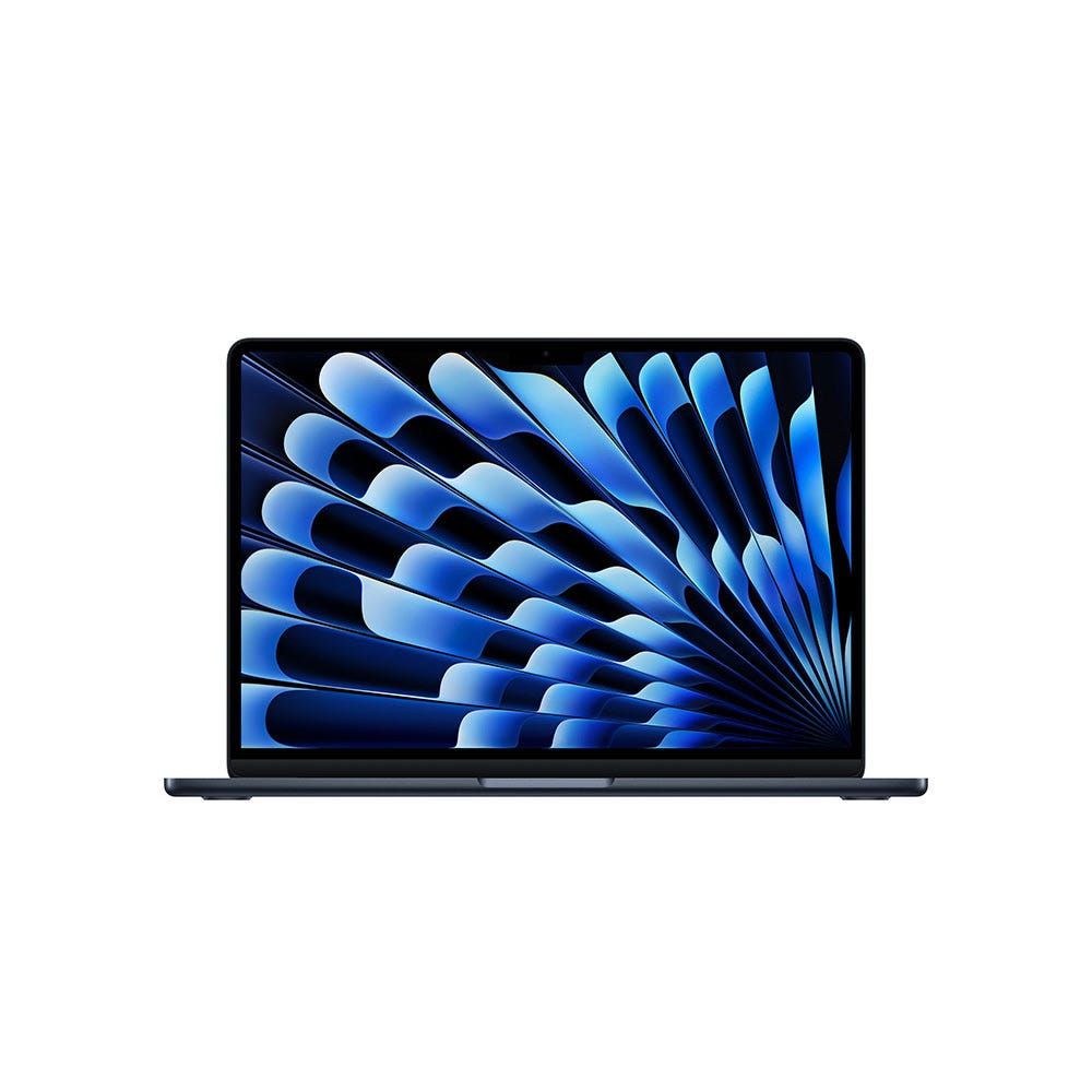 Apple MacBook Air (2025) 13-inch M4 chip with 10-core CPU and 8-core GPU, 16GB RAM, 256GB SSD Arabic - Midnight